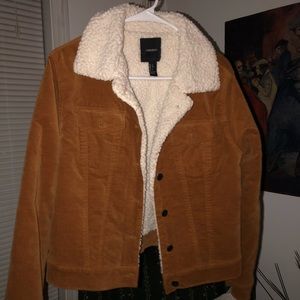 Forever 21 Suede Faux Sheep Coat